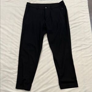 Lululemon Men's Commission Black Pants - Polyester/Wool 32x27